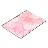 Hintergrund aus rosa Marmor, Hintergrund der flüss Notizblock (Linke Seite)