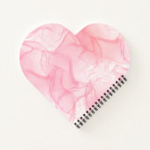 Hintergrund aus rosa Marmor, Hintergrund der flüss Notizblock (Rückseite)