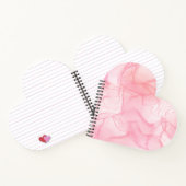 Hintergrund aus rosa Marmor, Hintergrund der flüss Notizblock (Innenseite)