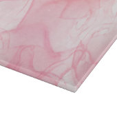 Hintergrund aus rosa Marmor, Hintergrund der flüss Schneidebrett (Ecke)