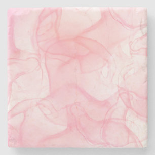 Hintergrund aus rosa Marmor, Hintergrund der flüss Steinuntersetzer