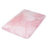 Hintergrund aus rosa Marmor, Hintergrund für flüss Badematte (Schrägansicht)