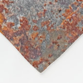 Hintergrund aus rostfreiem Metall Fleecedecke (Ecke)