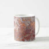 Hintergrund aus rostfreiem Metall Kaffeetasse (VorderseiteRechts)