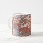 Hintergrund aus rostfreiem Metall Kaffeetasse (Vorderseite Links)