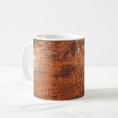 Hintergrund aus rostfreiem Metall Kaffeetasse (Vorderseite Links)