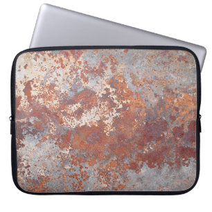 Hintergrund aus rostfreiem Metall Laptopschutzhülle