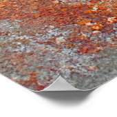Hintergrund aus rostfreiem Metall Poster (Ecke)