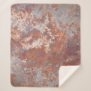 Hintergrund aus rostfreiem Metall Sherpadecke