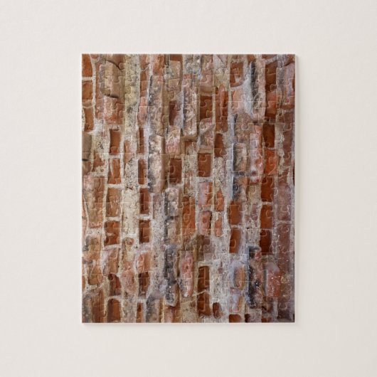 Hintergrund aus rotem Backstein Puzzle (Vertikal)