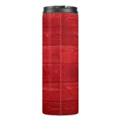 Hintergrund aus rotem Holz, Hintergrund, Textur, R Thermosbecher (Rückseite)