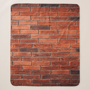 Hintergrund aus rotem Ziegelstein, Wand Sherpadecke
