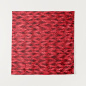 Hintergrund aus roter Strickwolle. Wandteppich (Vorderseite (Horizontal))