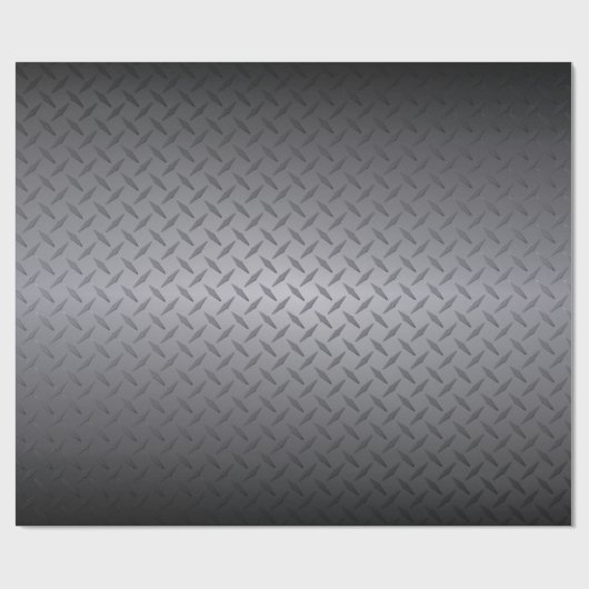 Hintergrund aus schwarzem bis grauem Diamantblech Geschenkpapier (Flach)