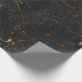 Hintergrund aus schwarzem Marmor, natürlicher Marm Geschenkpapier (Ecke)