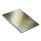 Hintergrund aus Textil-Metallen Notizblock (Rechte Seite)