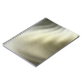 Hintergrund aus Textil-Metallen Notizblock (Linke Seite)