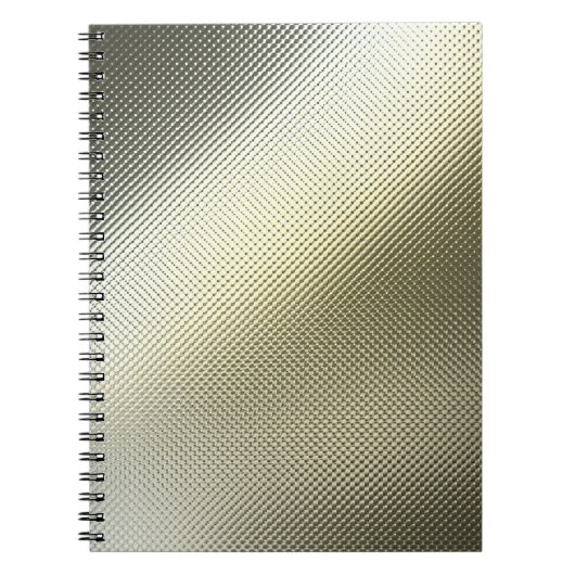 Hintergrund aus Textil-Metallen Notizblock (Vorderseite)