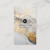 Hintergrund aus weißem Marmor | Lux Visitenkarte (Vorderseite)