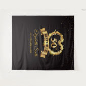 Hintergrund-Banner für das Gold- und Schwarze Part Wandteppich (Vorderseite (Horizontal))
