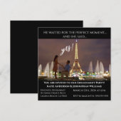 Hintergrund: Beteiligung der Partei Foto-Paris Einladung (Vorne/Hinten)