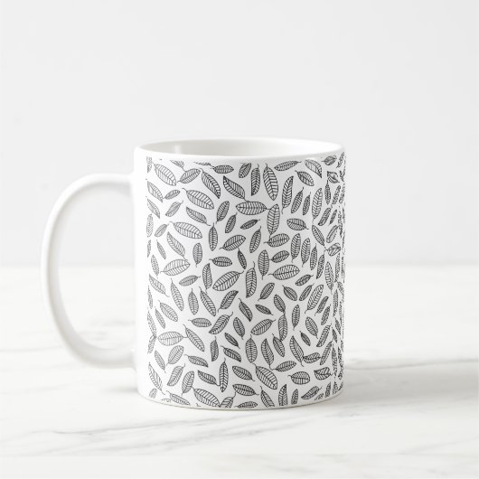 Hintergrund-Blätter Kaffeetasse (Links)