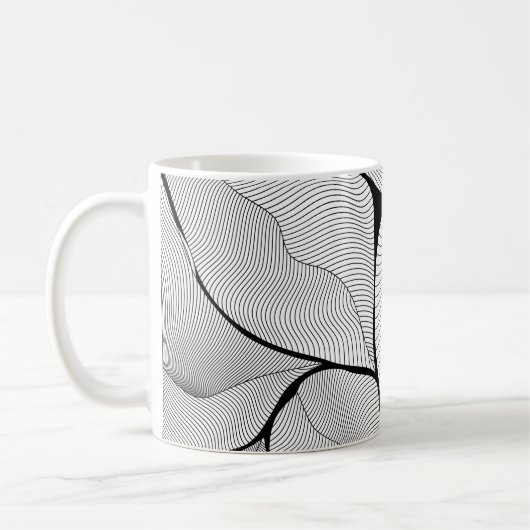 Hintergrund-Blätter Kaffeetasse (Links)