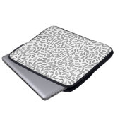 Hintergrund-Blätter Laptopschutzhülle (Vorne Knopf)