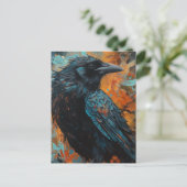 Hintergrund Blau und Orange Postkarte (Stehend Vorderseite)
