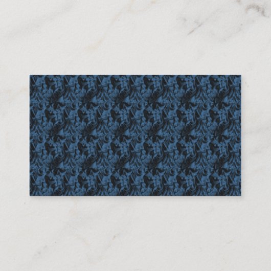 Hintergrund Blue Satin Elegante Business Card Visitenkarte (Rückseite)