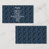 Hintergrund Blue Satin Elegante Business Card Visitenkarte (Vorne/Hinten)