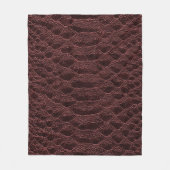 Hintergrund - braune Reptilledertextur - Kroko Fleecedecke (Vorderseite)
