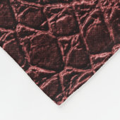 Hintergrund - braune Reptilledertextur - Kroko Fleecedecke (Ecke)