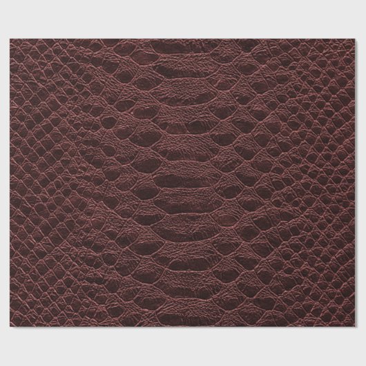 Hintergrund - braune Reptilledertextur - Kroko Geschenkpapier (Flach)