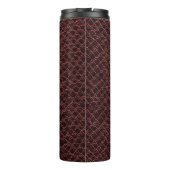 Hintergrund - braune Reptilledertextur - Kroko Thermosbecher (Rückseite)