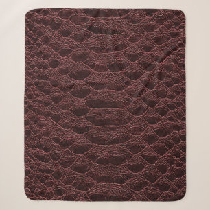 Hintergrund - braune Reptilledertextur - Krokodil Sherpadecke