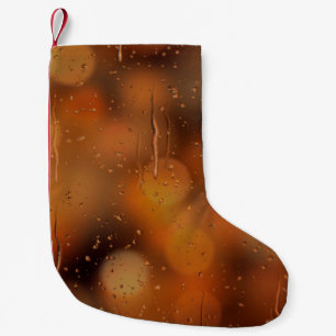 Hintergrund Bukett Licht verschwommen Kleiner Weihnachtsstrumpf