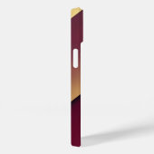 Hintergrund Burguny und Gold Case-Mate iPhone Hülle (Rückseite / Rechts)