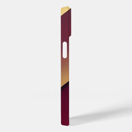 Hintergrund Burguny und Gold Case-Mate iPhone Hülle (Rückseite / Rechts)