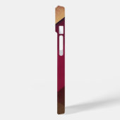 Hintergrund Burguny und Gold Case-Mate iPhone Hülle (Rückseite / Links)