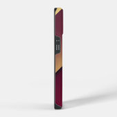 Hintergrund Burguny und Gold iPhone Hülle (Rechte Seite)