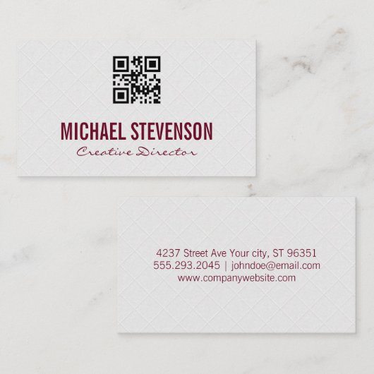 Hintergrund | Carpentry | qr Code Visitenkarte (Vorne/Hinten)