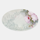 Hintergrund CÉLESTE Ovaler Aufkleber (Vorderseite)