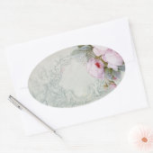 Hintergrund CÉLESTE Ovaler Aufkleber (Umschlag)