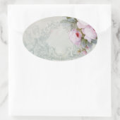 Hintergrund CÉLESTE Ovaler Aufkleber (Tasche)