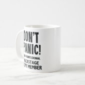 Hintergrund-Crew Kaffeetasse (Vorderseite Links)