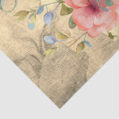 Hintergrund-Decoupage des Blumenkäfigs Seidenpapier (Detail)