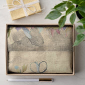 Hintergrund-Decoupage des Blumenkäfigs Seidenpapier (Geschenk)