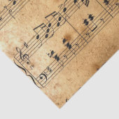 Hintergrund-Decoupage von Sheet Music Vintag Parch Seidenpapier (Detail)