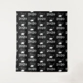 Hintergrund der Abschluss-KLASSE 2020 Foto Wandteppich (Vorderseite)